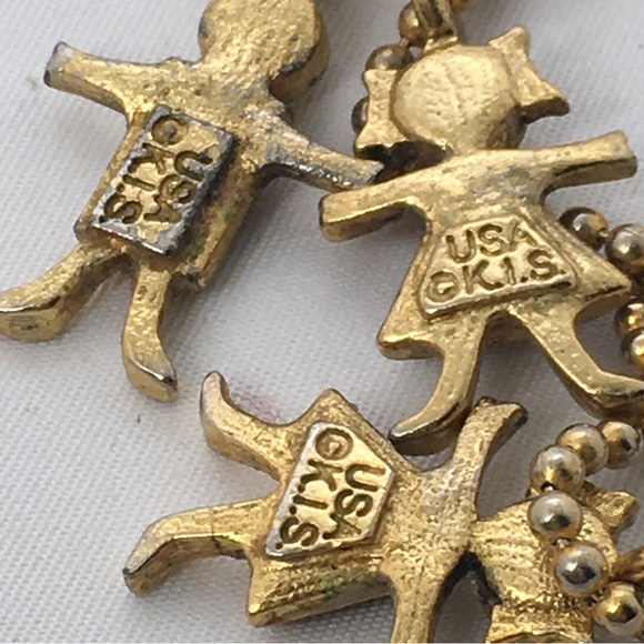 Vintage, 1990’s K.I.S Long Birthstone Brats Necklace, 1 boy, 2 girls - Picture 5 of 6